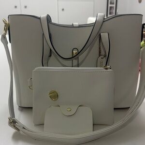 Chic Tibes White purse Set